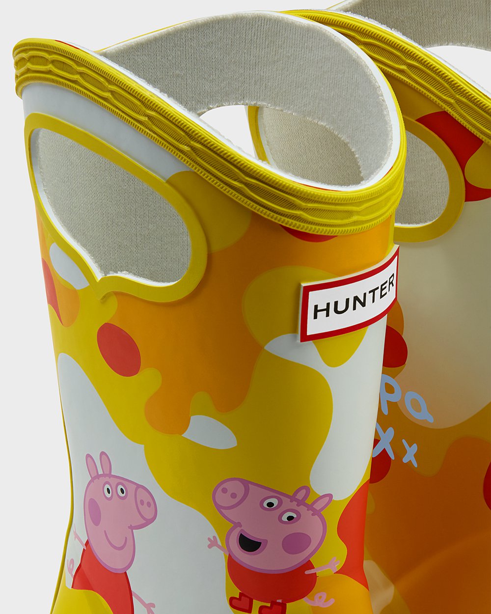 Botas de Lluvia Hunter Niños - Original First Peppa Pig Grab Handle - Amarillos - ILCHANQ-76